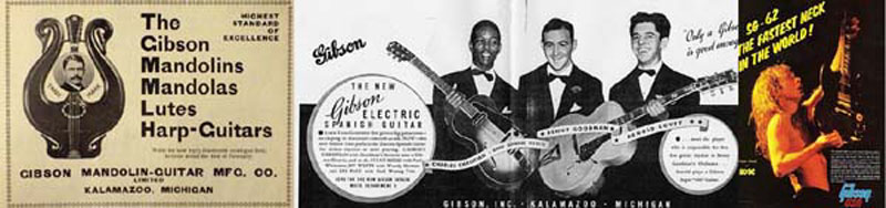 Gibson Guitars, ads, advertising, magazines, Cadenza, Crescendo, Popular Science